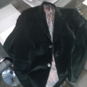 Black velvet jacket